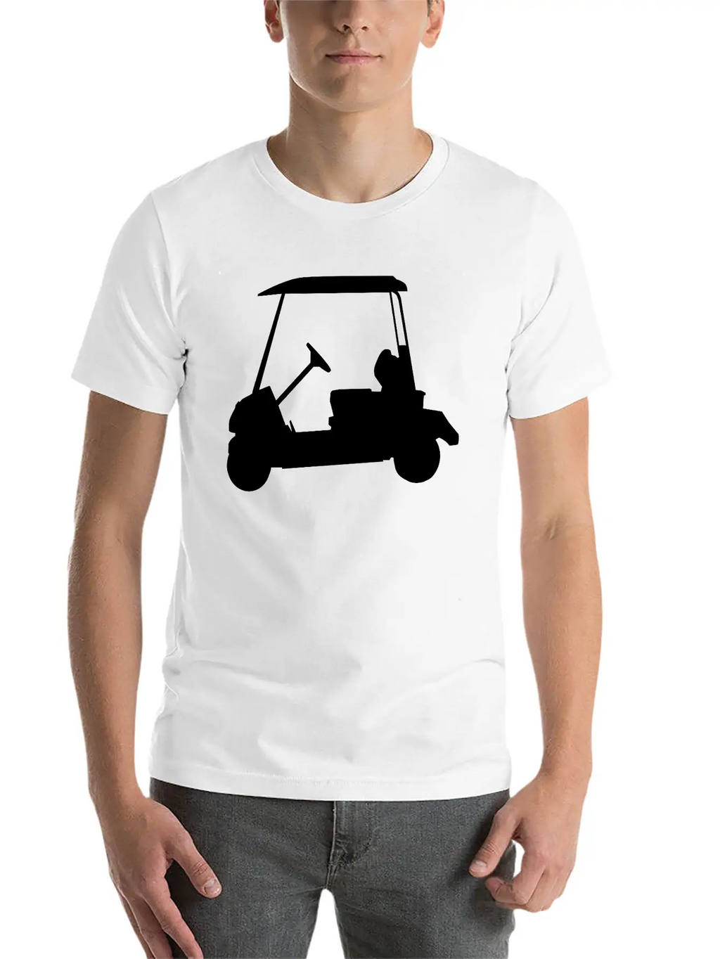 Golf - Golf Car Timeless Short Sleeve Tee – Comfy And Minimalist Design