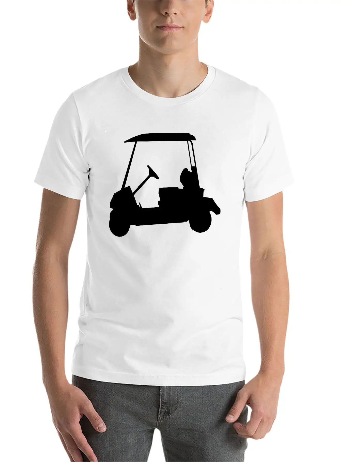 Golf - Golf Car Timeless Short Sleeve Tee – Comfy And Minimalist Design