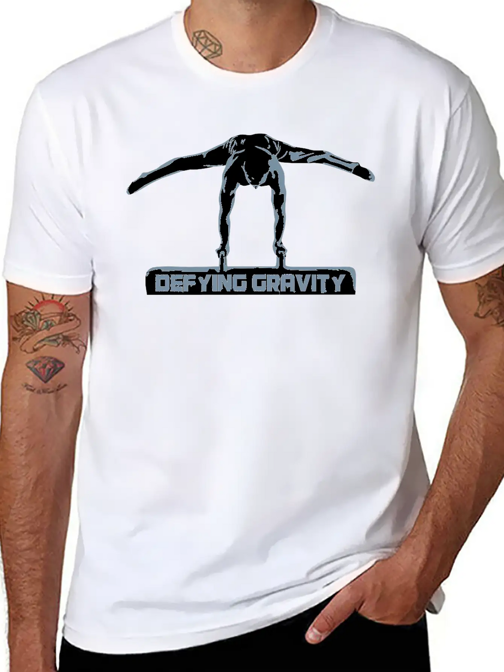 Gymnastics Pommel Horse, Gymnast, Men's Gymnastics Lightweight Cotton T-Shirt – Daily Comfort Graphic Shirt