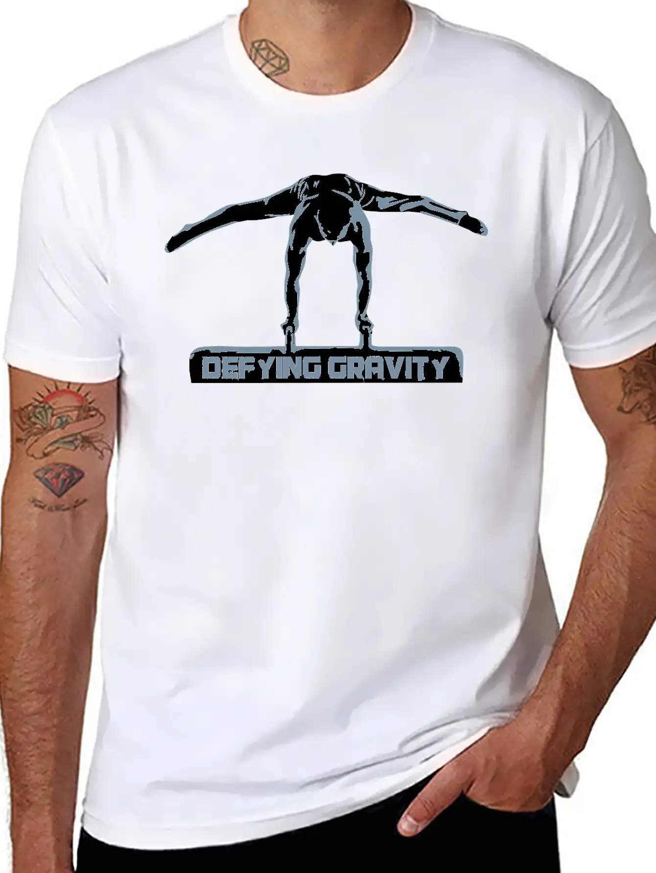 Gymnastics Pommel Horse, Gymnast, Men's Gymnastics Lightweight Cotton T-Shirt – Daily Comfort Graphic Shirt