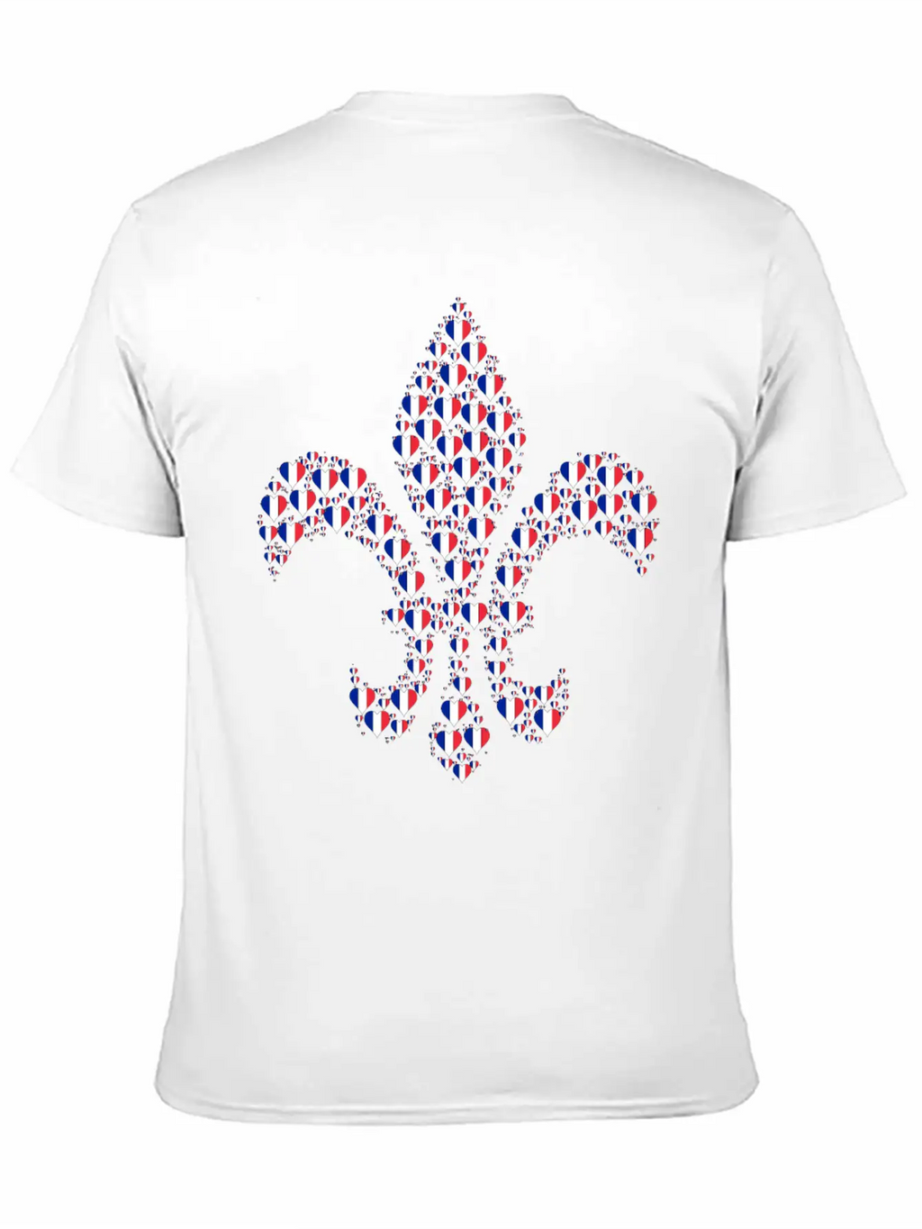 Heart France Fleur De Lis Timeless Short Sleeve Tee – Comfy And Minimalist Design