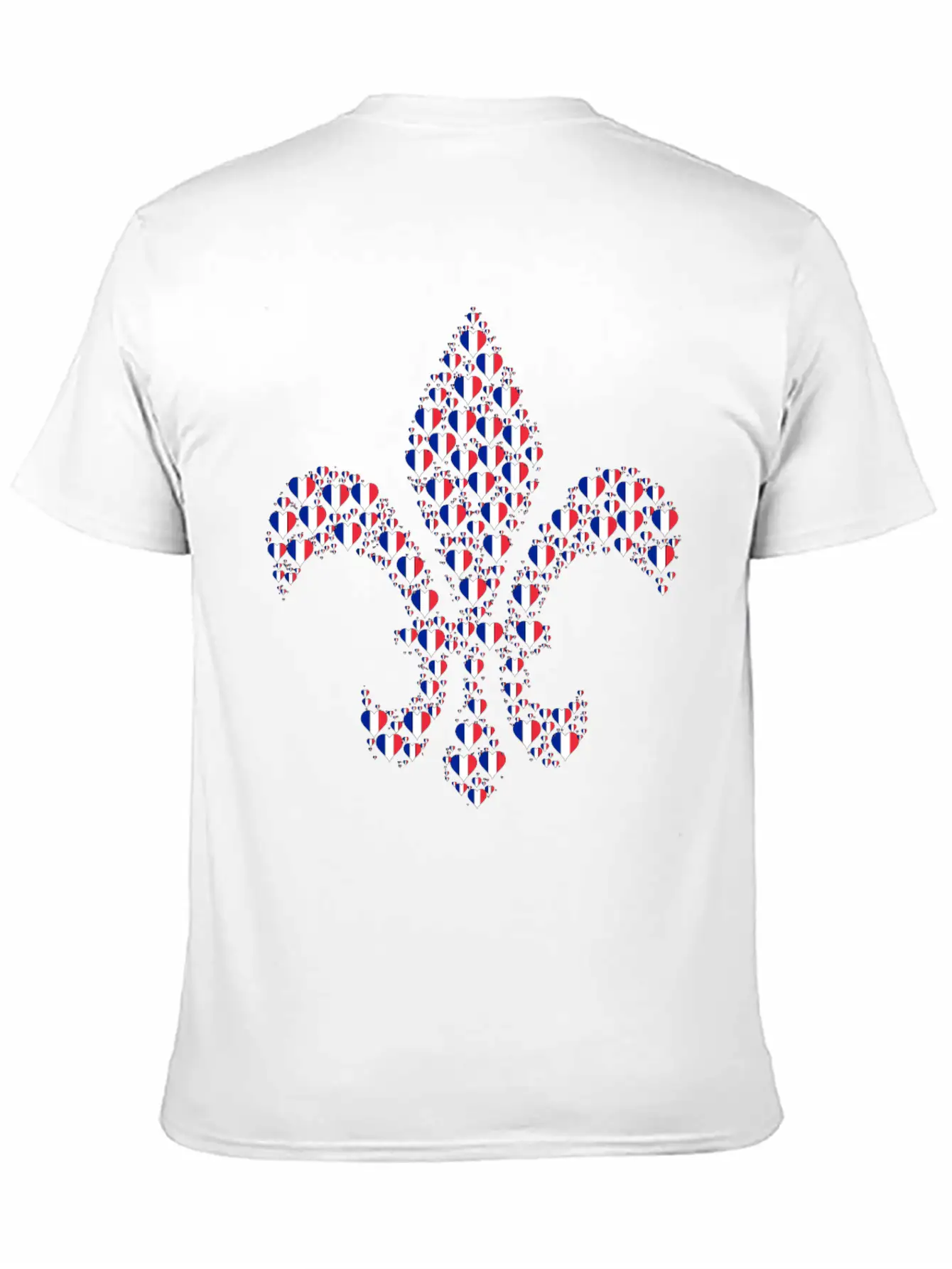 Heart France Fleur De Lis Timeless Short Sleeve Tee – Comfy And Minimalist Design