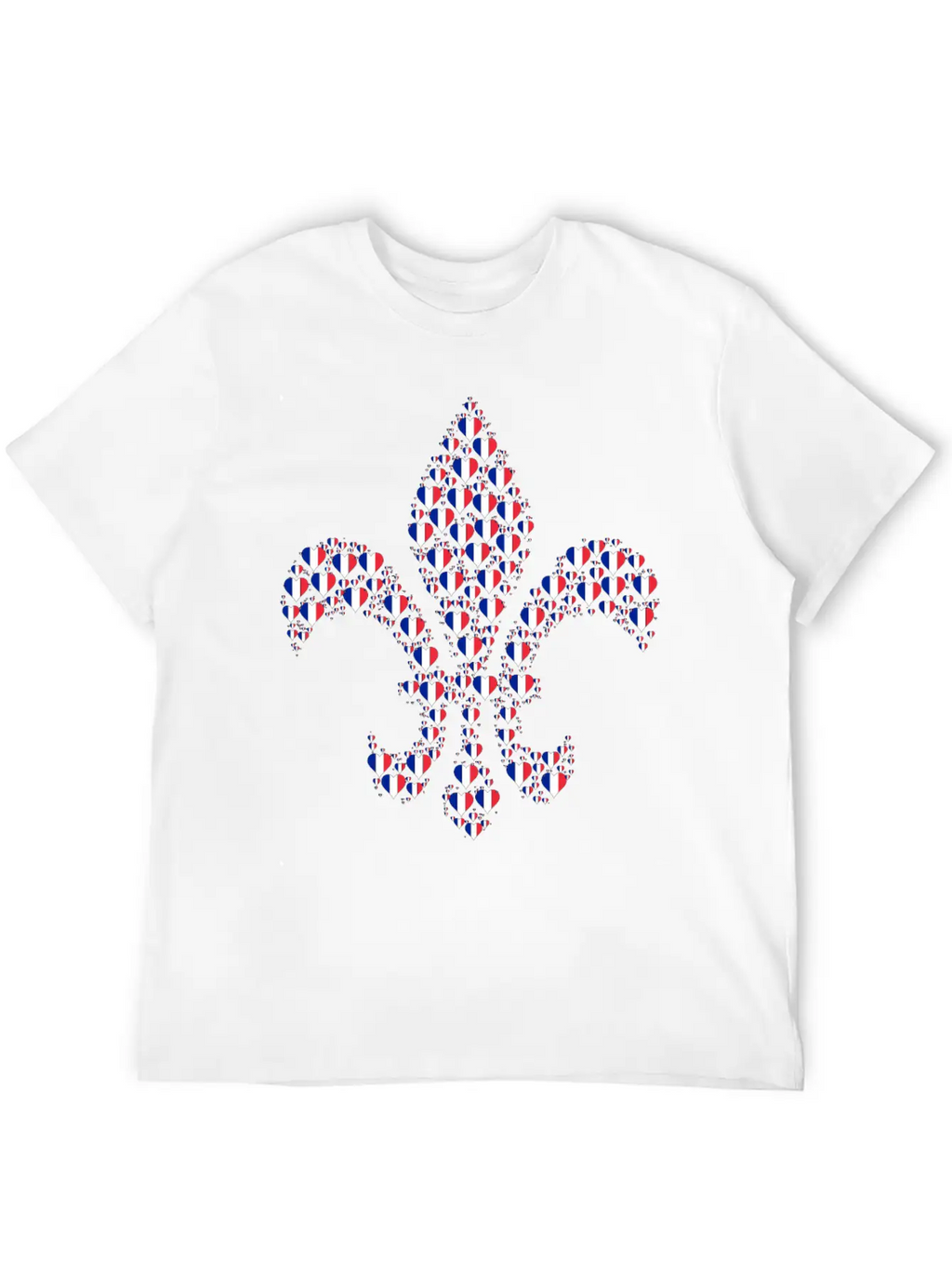 Heart France Fleur De Lis Timeless Short Sleeve Tee – Comfy And Minimalist Design