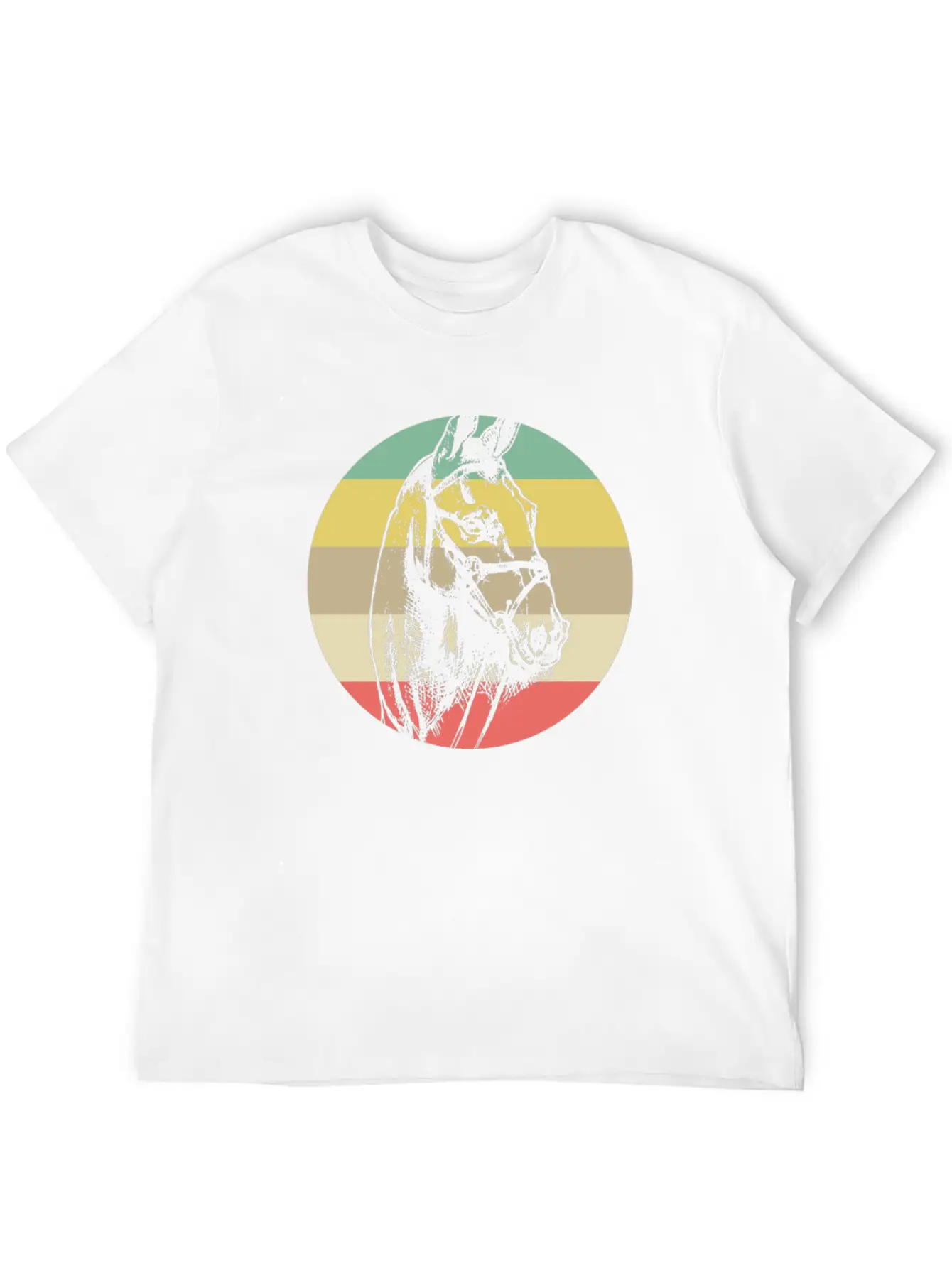 Horse Retro Modern Fit Casual T-Shirt – Clean And Versatile Design