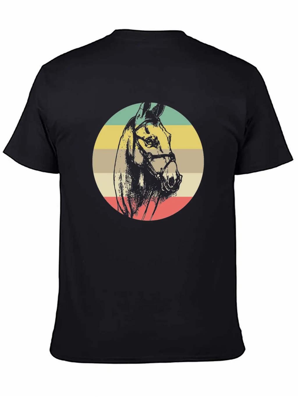 Horse Retro Modern Fit Casual T-Shirt – Clean And Versatile Design