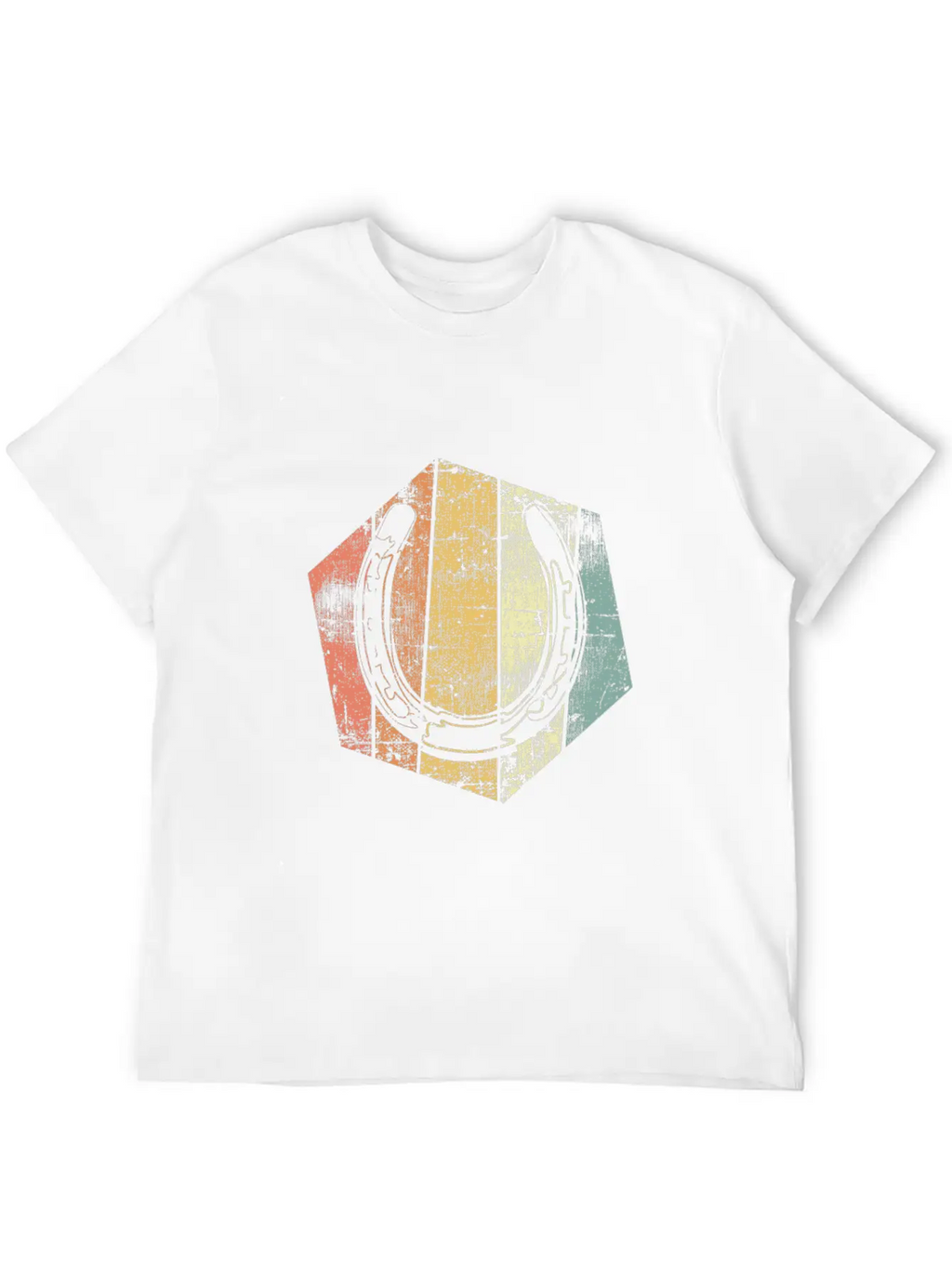 Horseshoe Horse Vintage Timeless Short Sleeve Tee – Comfy And Minimalist Design