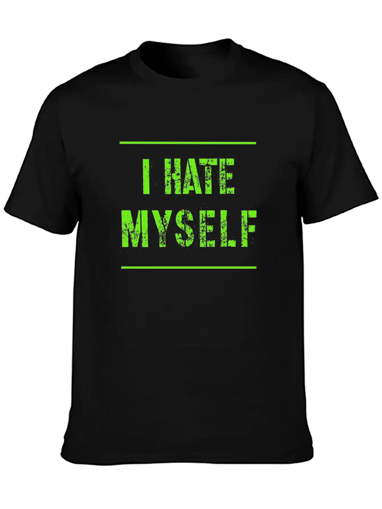 I Hate Myself Hate Cool Slogan Text Gifts Timeless Short Sleeve Tee – Comfy And Minimalist Design