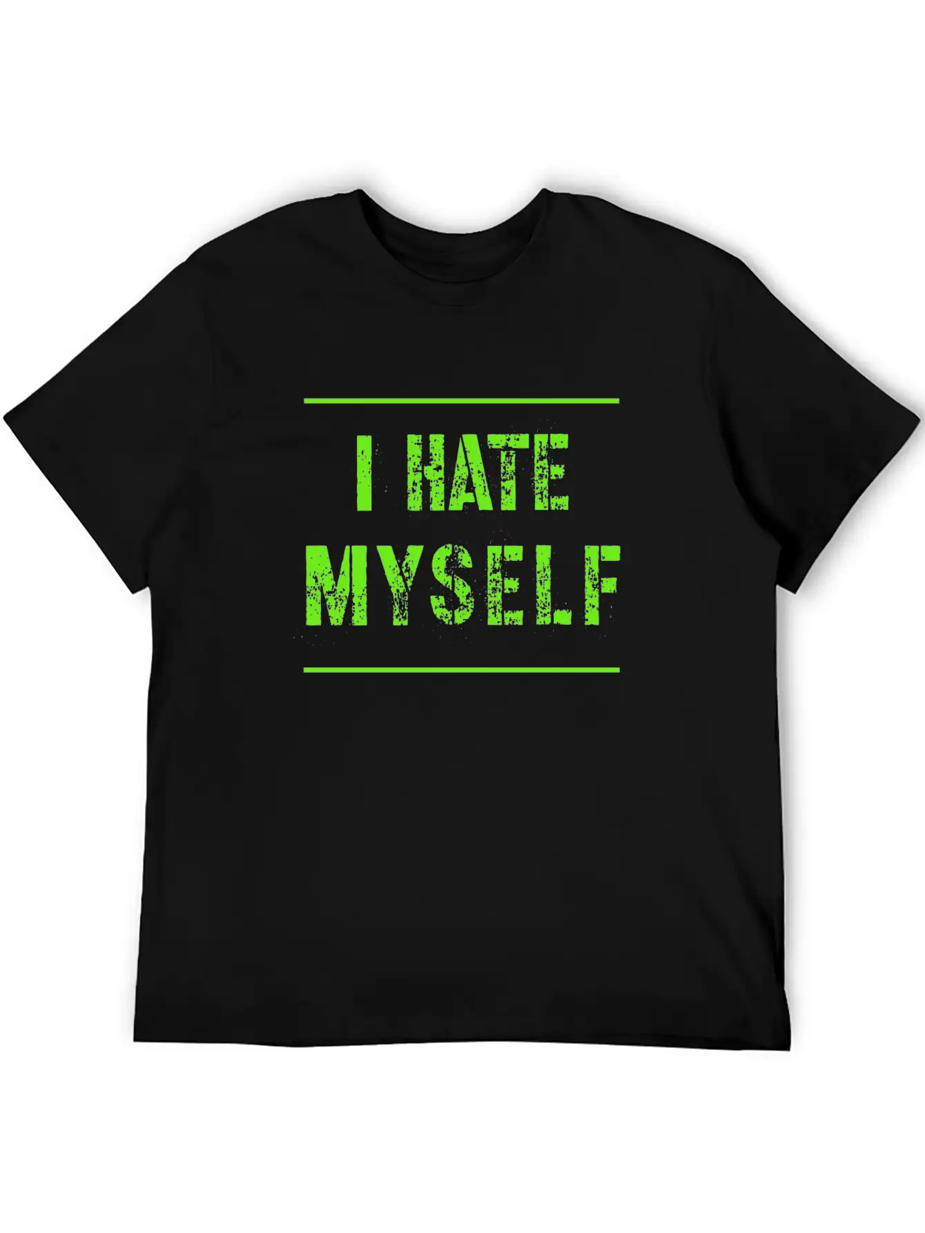 I Hate Myself Hate Cool Slogan Text Gifts Timeless Short Sleeve Tee – Comfy And Minimalist Design