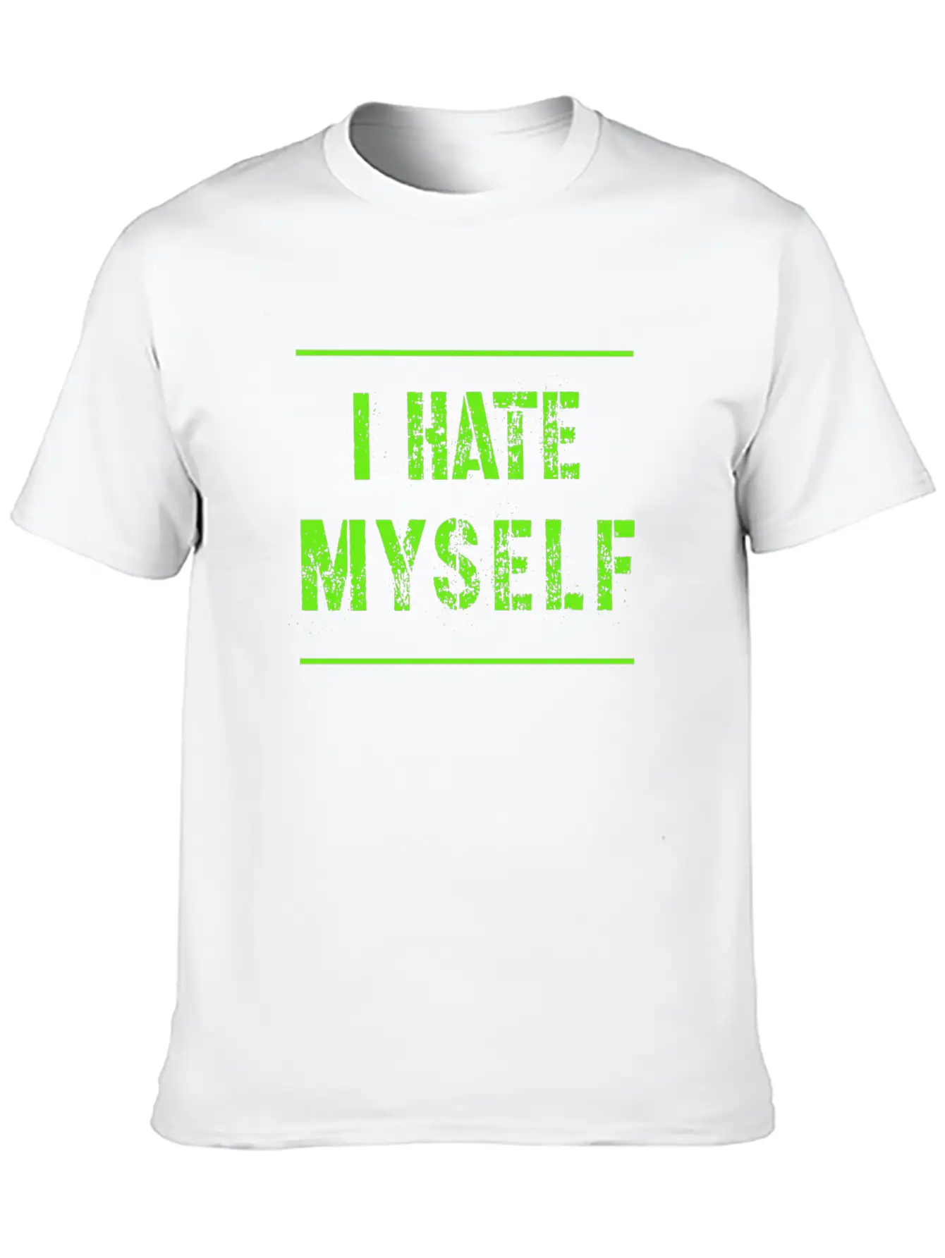 I Hate Myself Hate Cool Slogan Text Gifts Timeless Short Sleeve Tee – Comfy And Minimalist Design