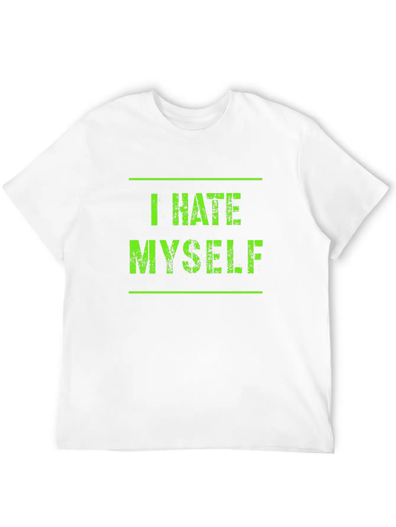 I Hate Myself Hate Cool Slogan Text Gifts Timeless Short Sleeve Tee – Comfy And Minimalist Design