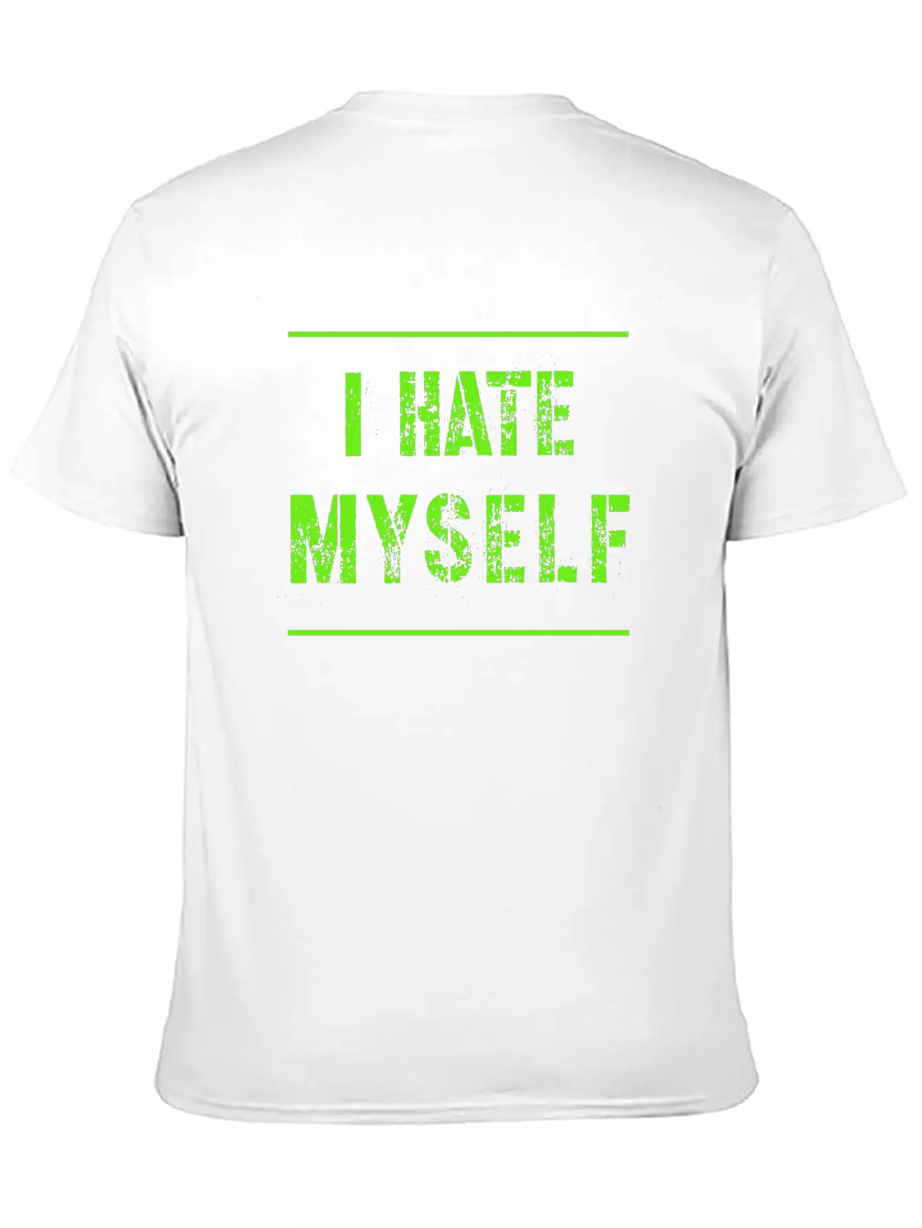 I Hate Myself Hate Cool Slogan Text Gifts Timeless Short Sleeve Tee – Comfy And Minimalist Design