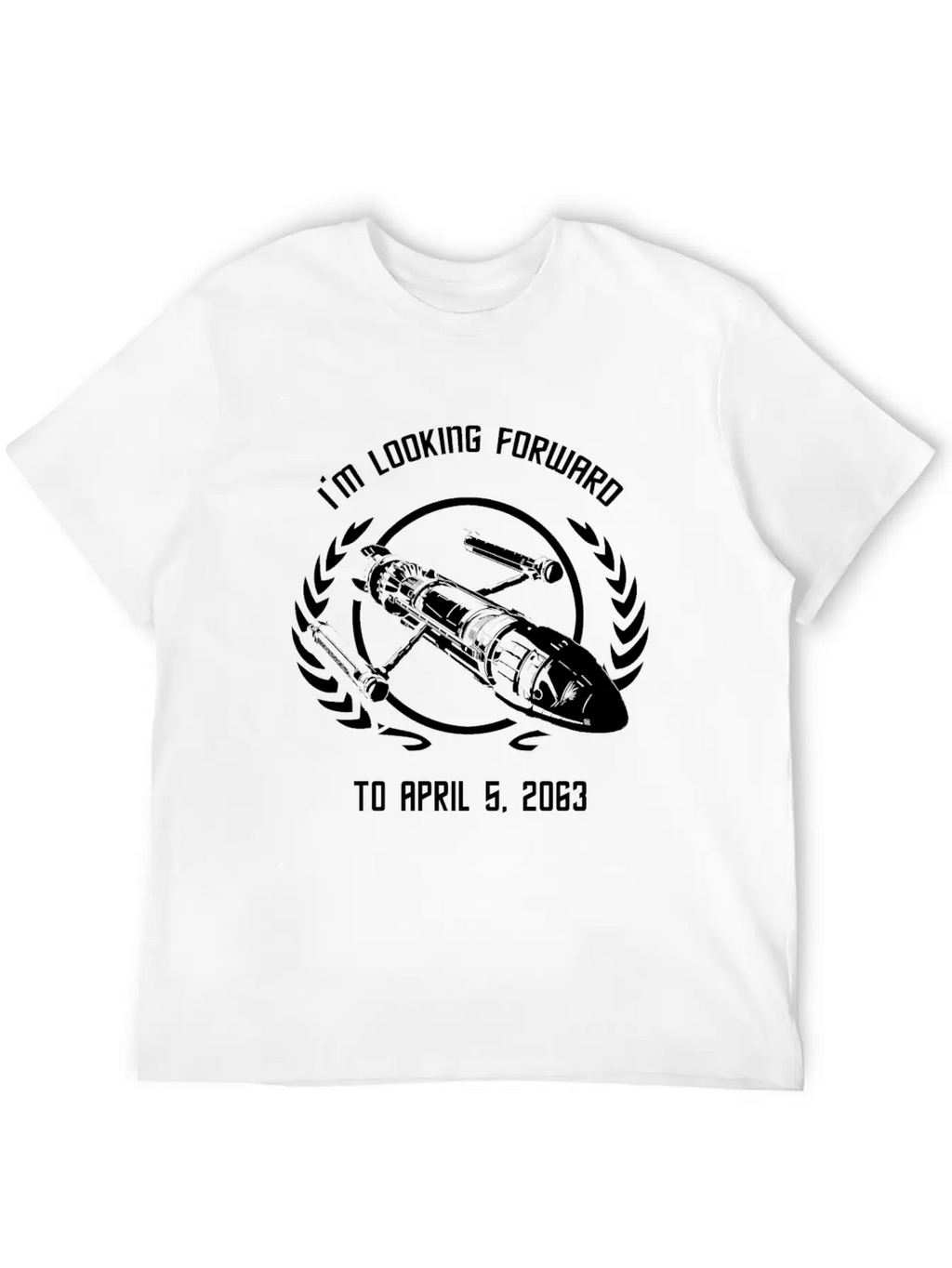 - I'm Looking Forward To April 5, 2063 Simple Everyday Graphic Tee – Lightweight Summer Wear
