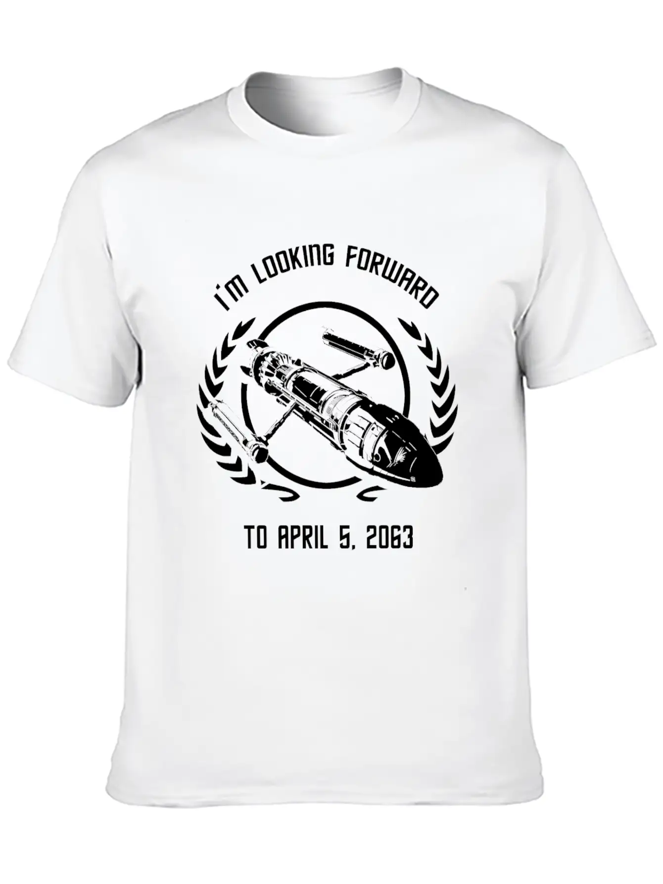 - I'm Looking Forward To April 5, 2063 Simple Everyday Graphic Tee – Lightweight Summer Wear