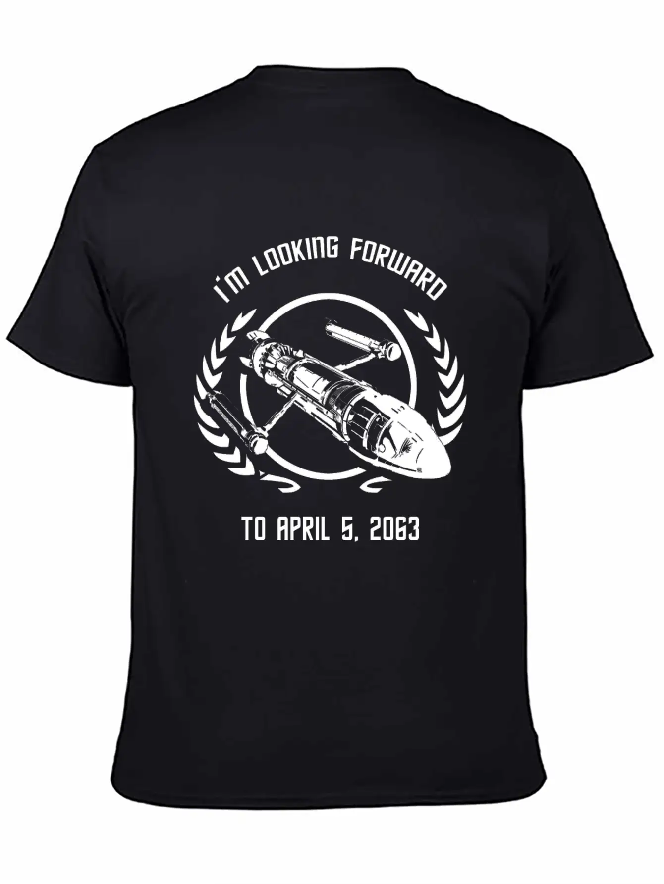 - I'm Looking Forward To April 5, 2063 Simple Everyday Graphic Tee – Lightweight Summer Wear