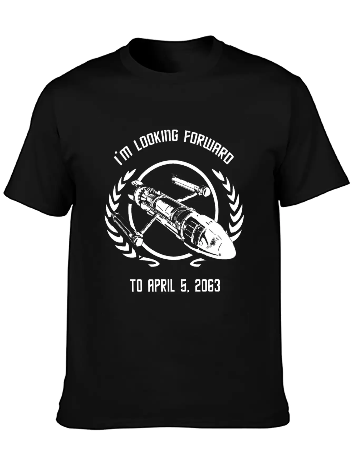 - I'm Looking Forward To April 5, 2063 Simple Everyday Graphic Tee – Lightweight Summer Wear