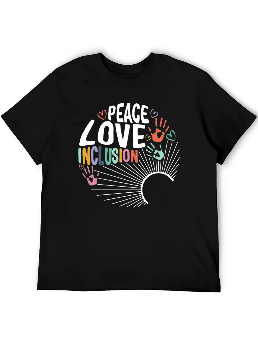 Inclusion Matters Shirt, Peace Love Inclusion Timeless Short Sleeve Tee – Comfy And Minimalist Design