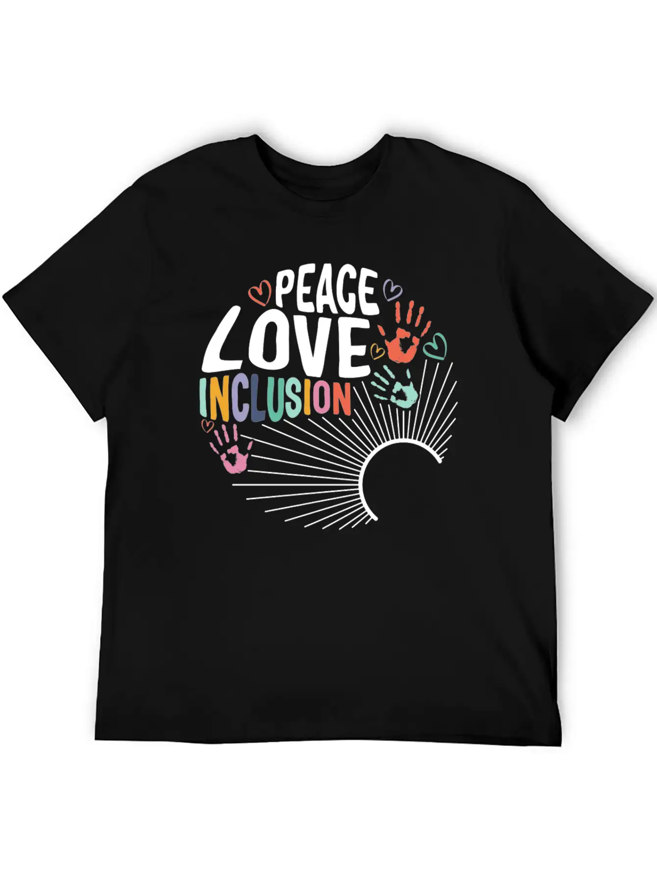 Inclusion Matters Shirt, Peace Love Inclusion Timeless Short Sleeve Tee – Comfy And Minimalist Design