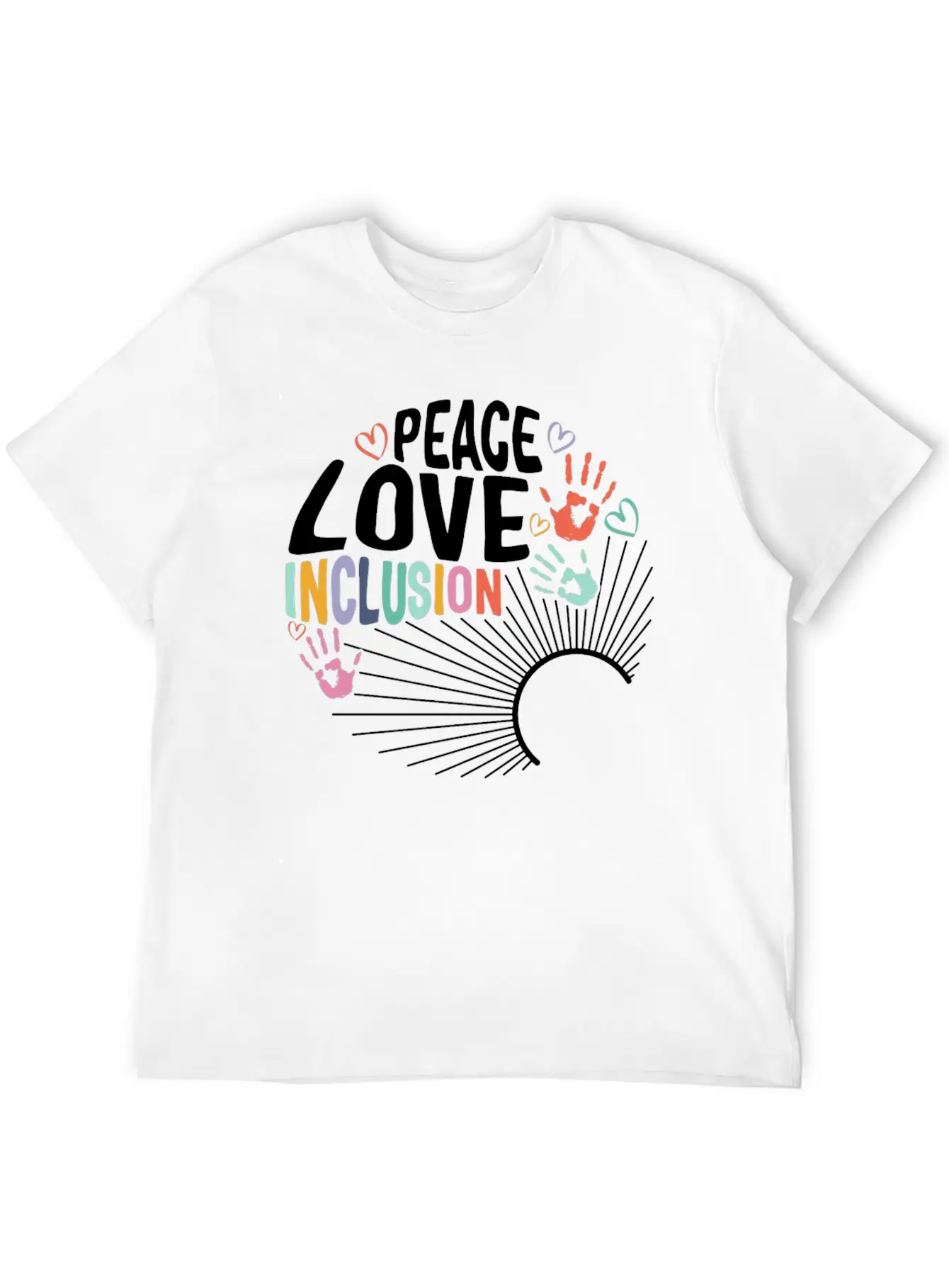 Inclusion Matters Shirt, Peace Love Inclusion Timeless Short Sleeve Tee – Comfy And Minimalist Design