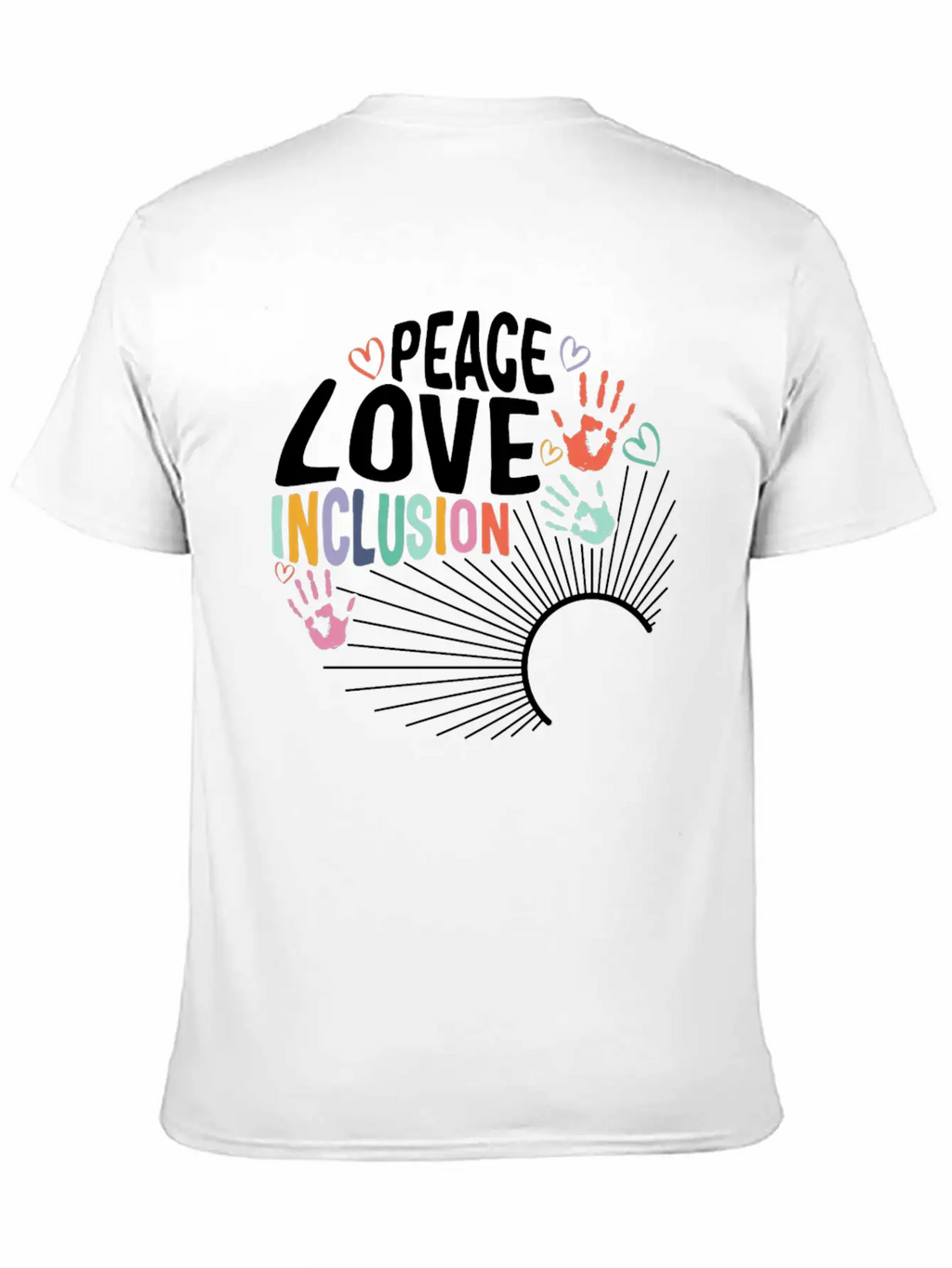 Inclusion Matters Shirt, Peace Love Inclusion Timeless Short Sleeve Tee – Comfy And Minimalist Design