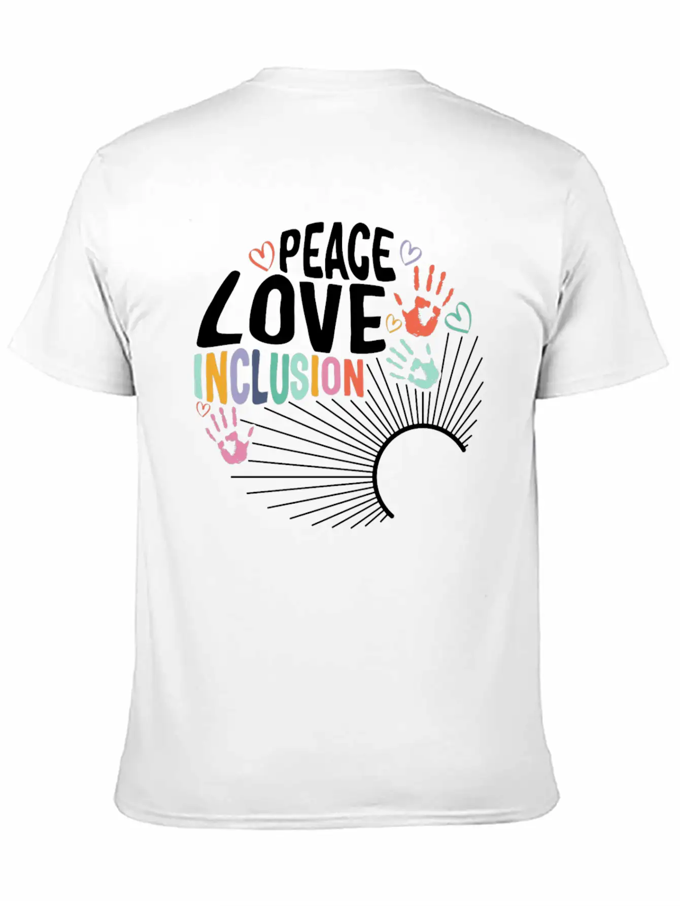 Inclusion Matters Shirt, Peace Love Inclusion Timeless Short Sleeve Tee – Comfy And Minimalist Design