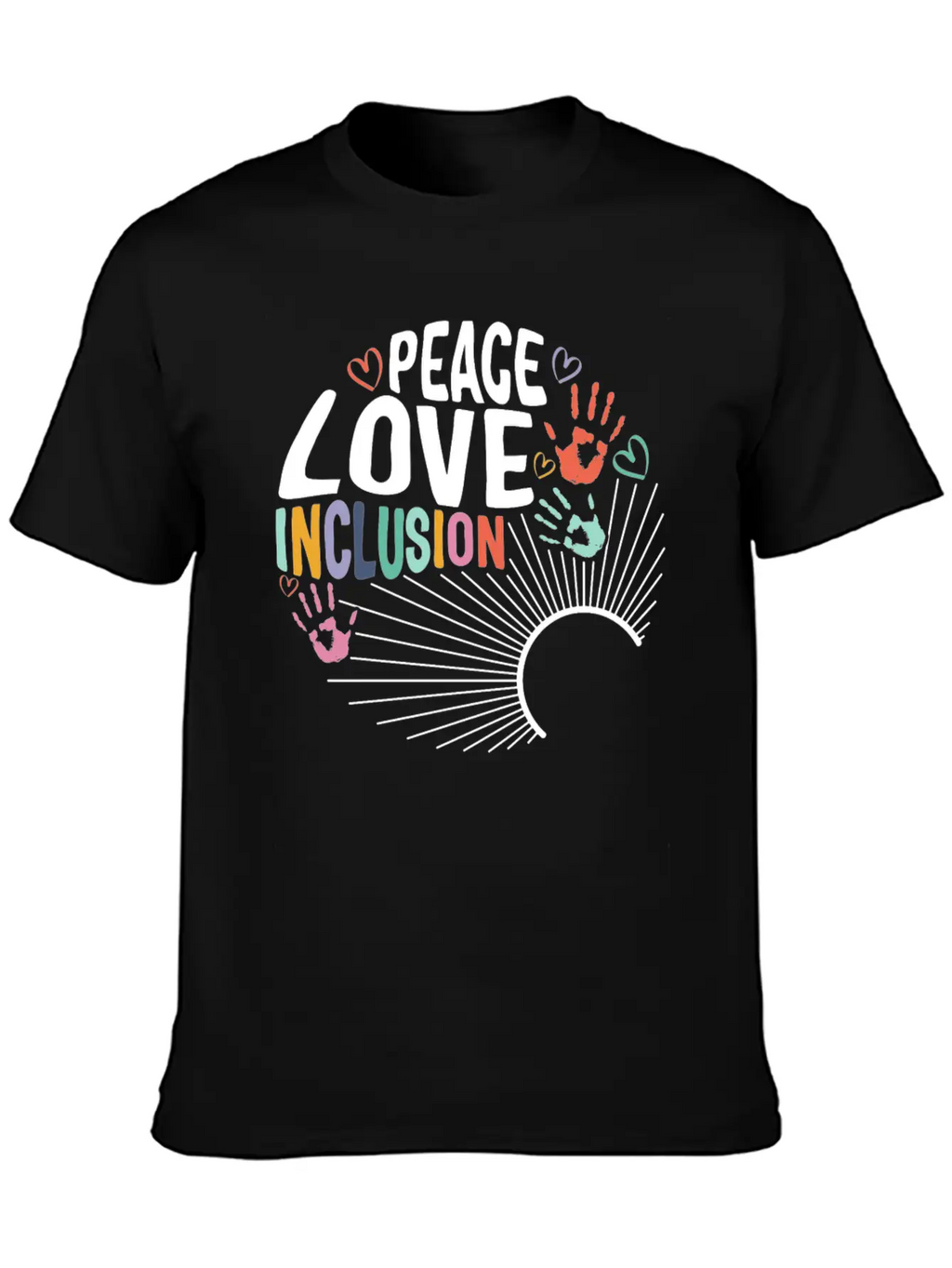 Inclusion Matters Shirt, Peace Love Inclusion Timeless Short Sleeve Tee – Comfy And Minimalist Design