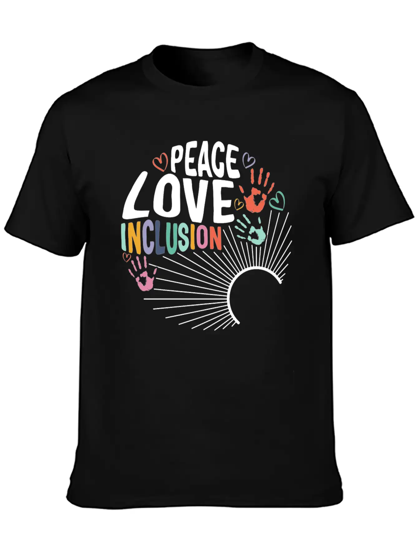 Inclusion Matters Shirt, Peace Love Inclusion Timeless Short Sleeve Tee – Comfy And Minimalist Design