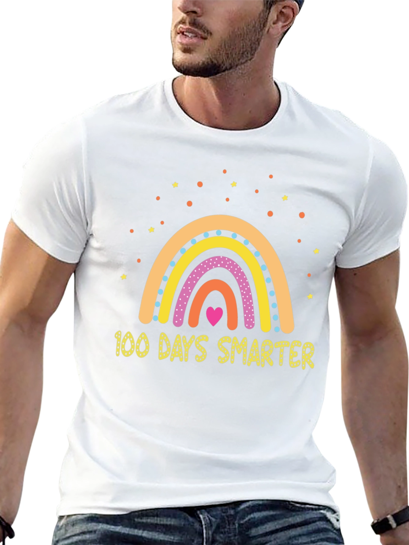 100 Days Smarter Rainbow T-Shirt