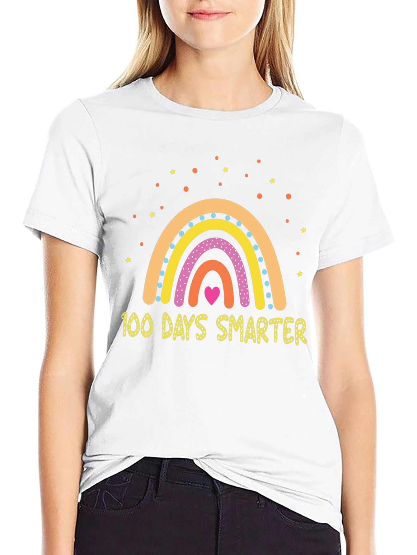100 Days Smarter Rainbow T-Shirt