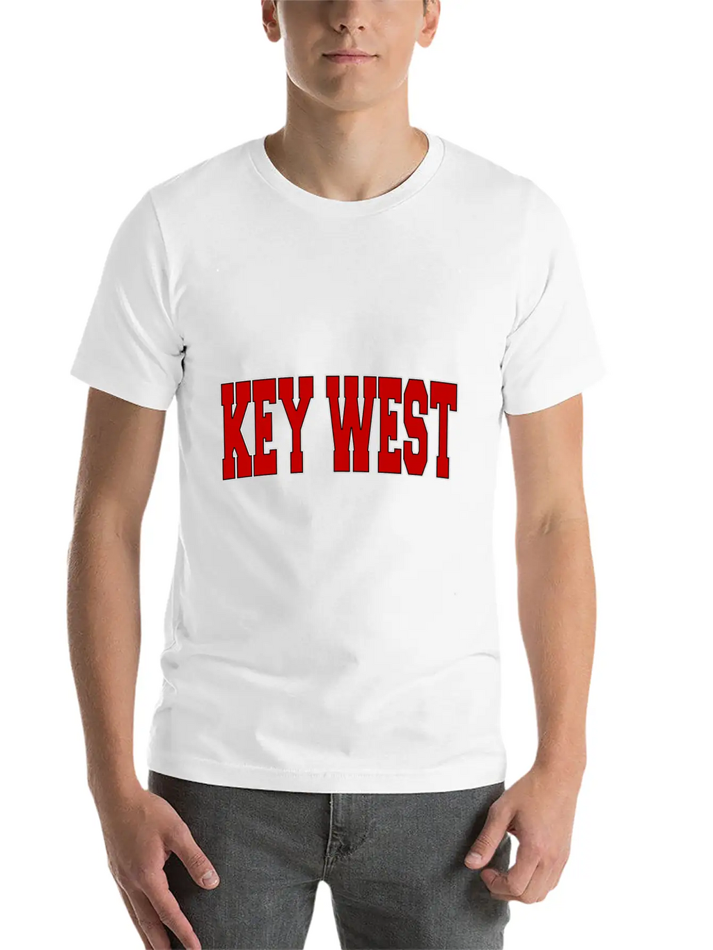 KEY WEST FL FLORIDA Varsity Style USA Vintage Spor Modern Fit Casual T-Shirt – Clean And Versatile Design