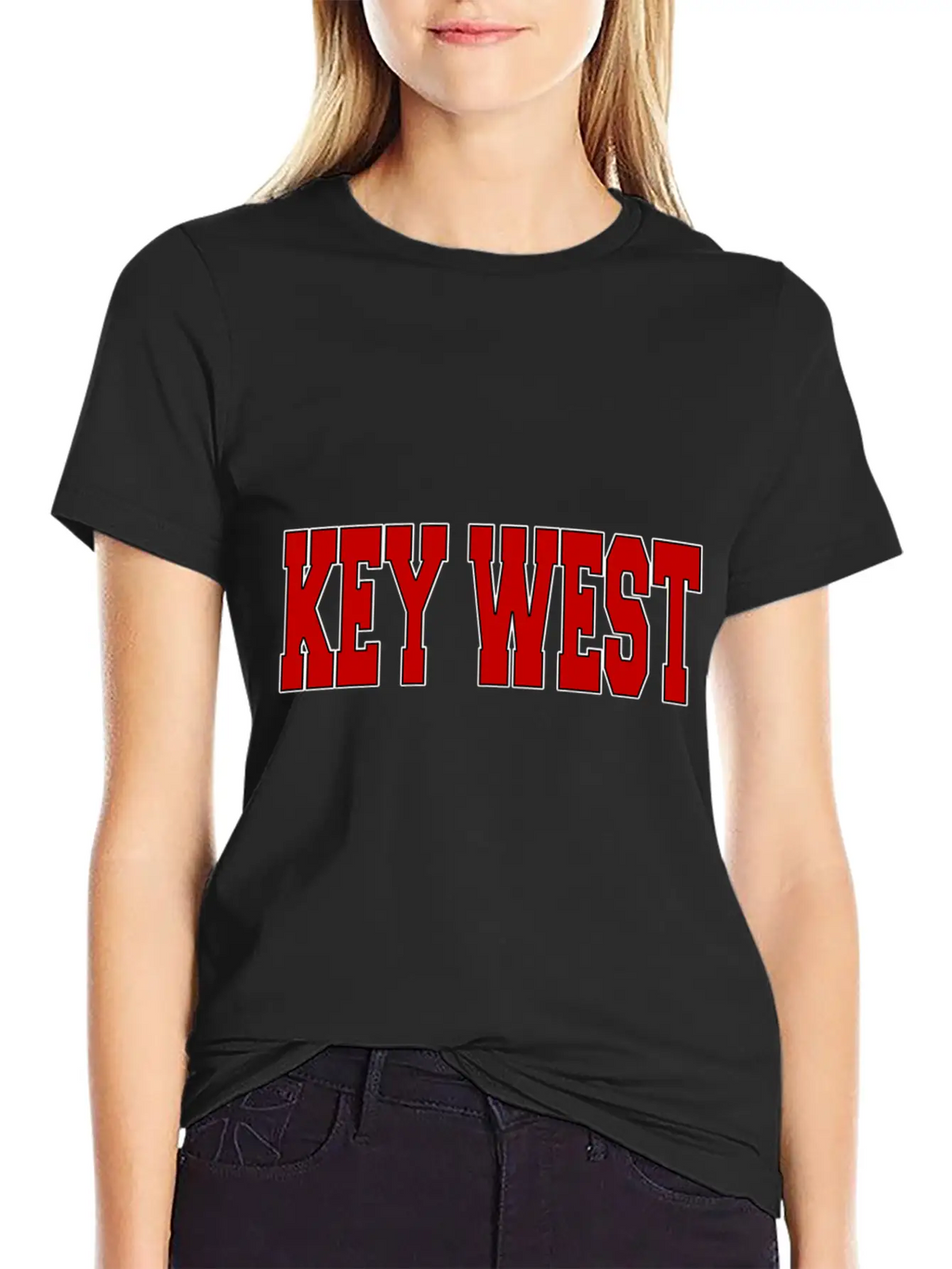 KEY WEST FL FLORIDA Varsity Style USA Vintage Spor Modern Fit Casual T-Shirt – Clean And Versatile Design