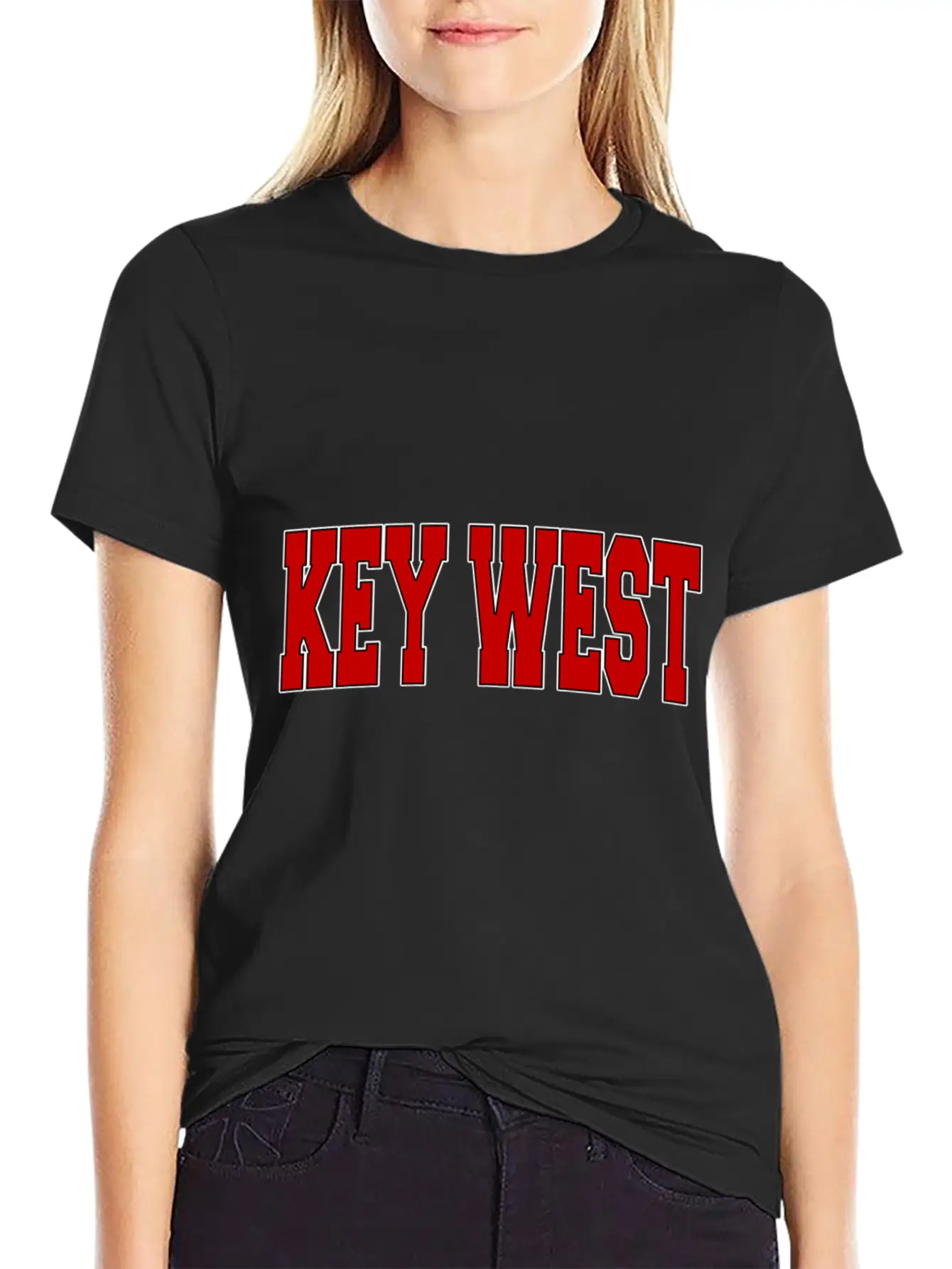 KEY WEST FL FLORIDA Varsity Style USA Vintage Spor Modern Fit Casual T-Shirt – Clean And Versatile Design