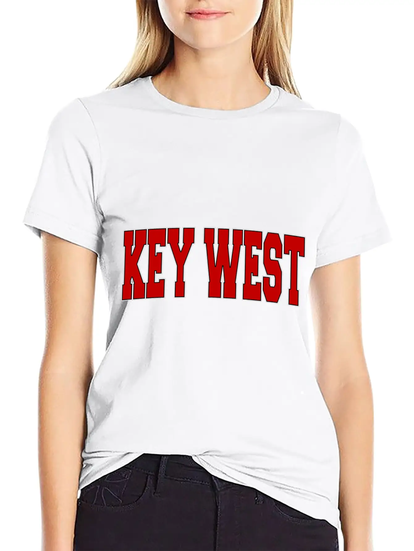 KEY WEST FL FLORIDA Varsity Style USA Vintage Spor Modern Fit Casual T-Shirt – Clean And Versatile Design