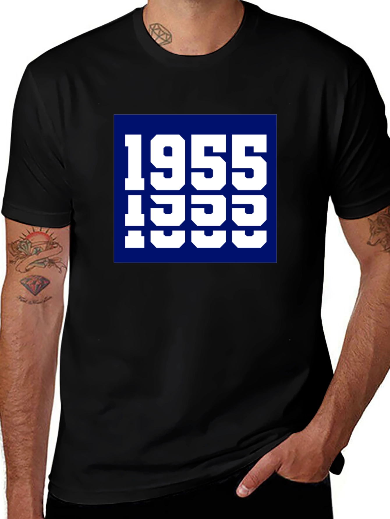 1955 Typography Graphic Tee - Retro Style
