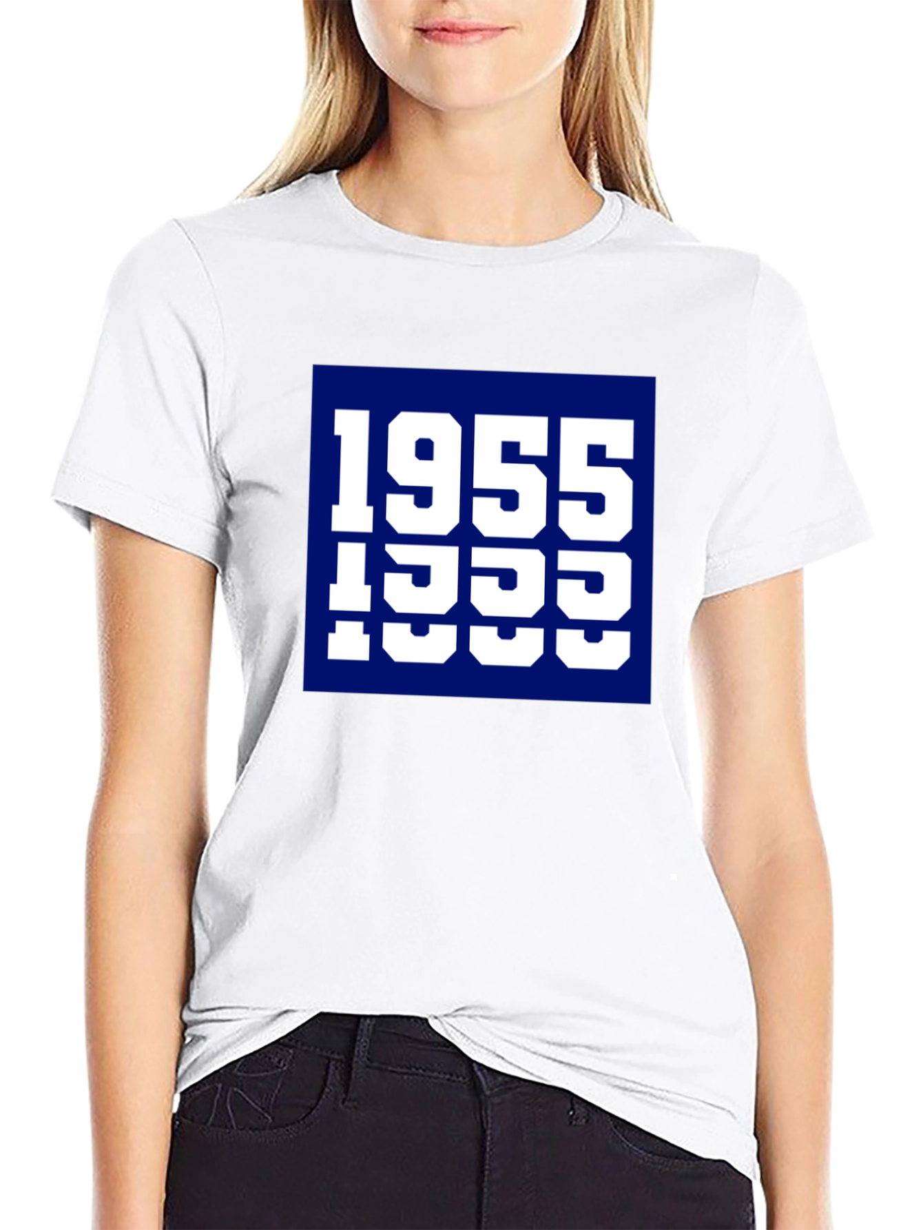 1955 Typography Graphic Tee - Retro Style