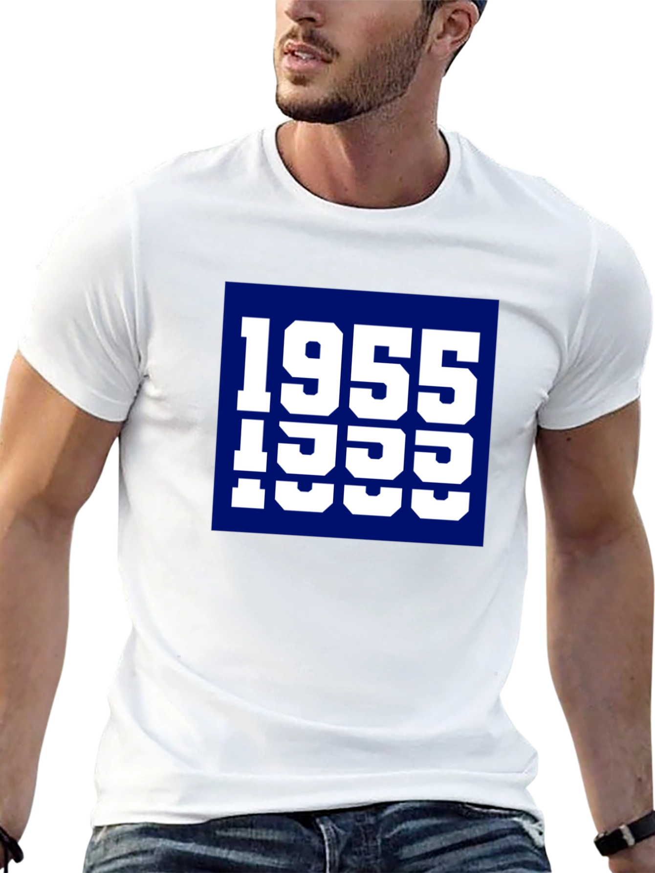 1955 Typography Graphic Tee - Retro Style