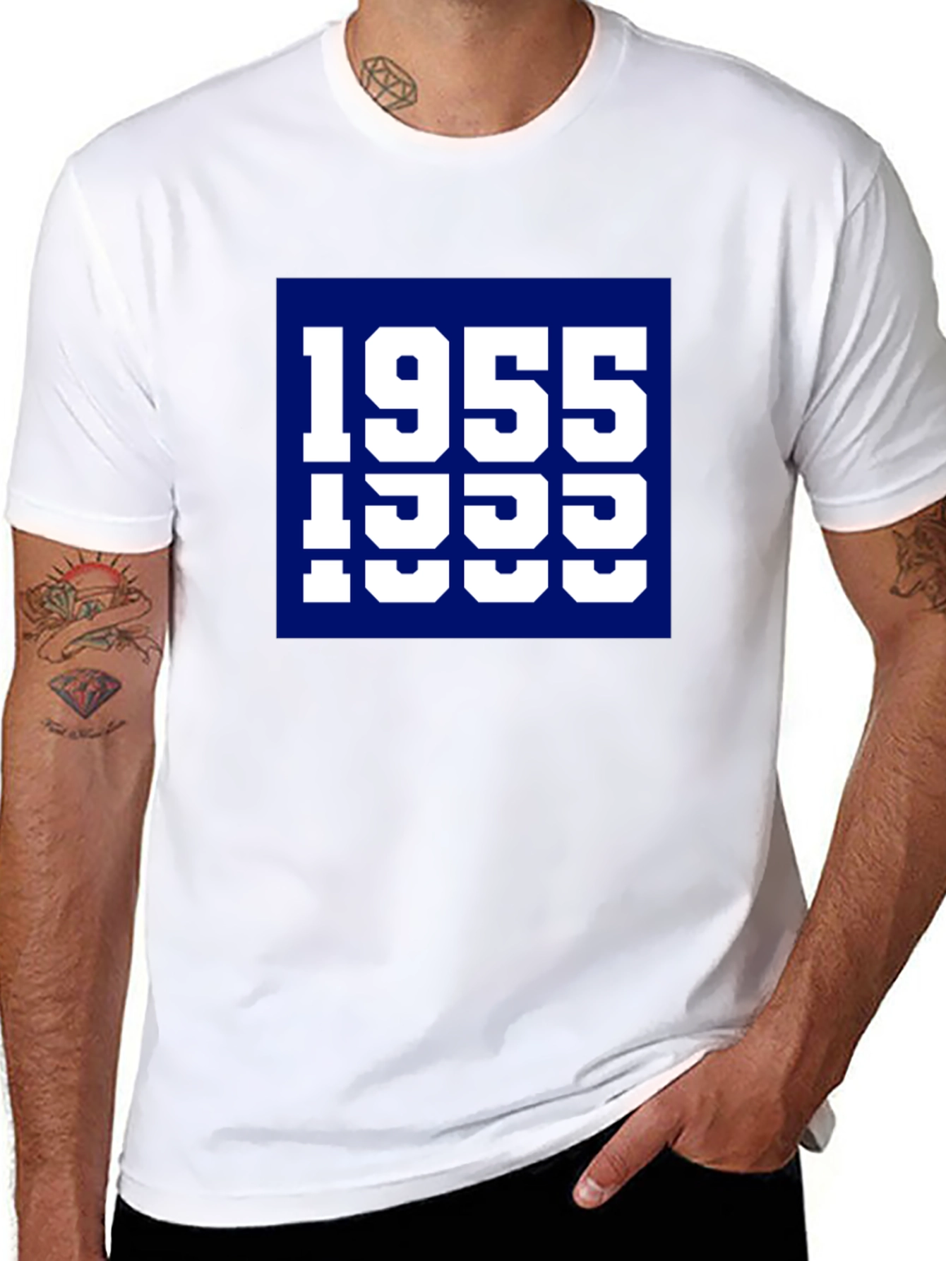 1955 Typography Graphic Tee - Retro Style