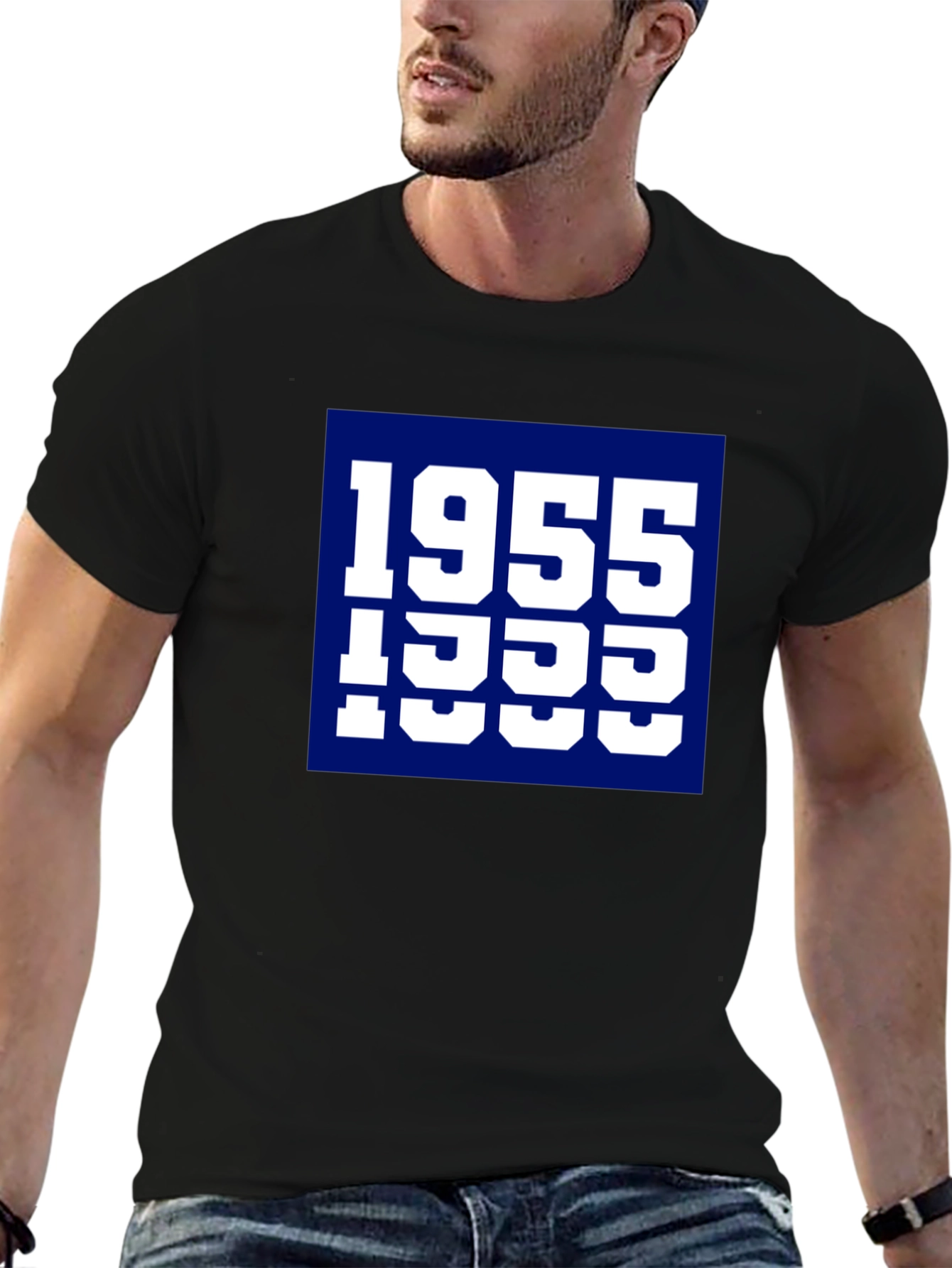 1955 Typography Graphic Tee - Retro Style