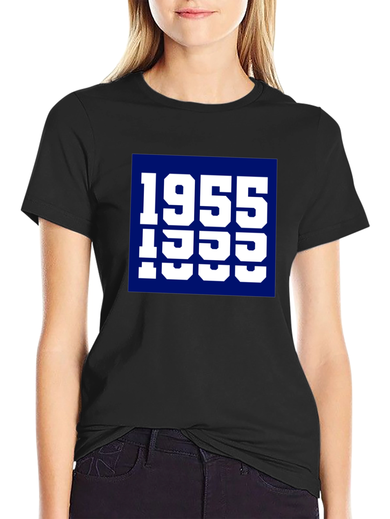 1955 Typography Graphic Tee - Retro Style