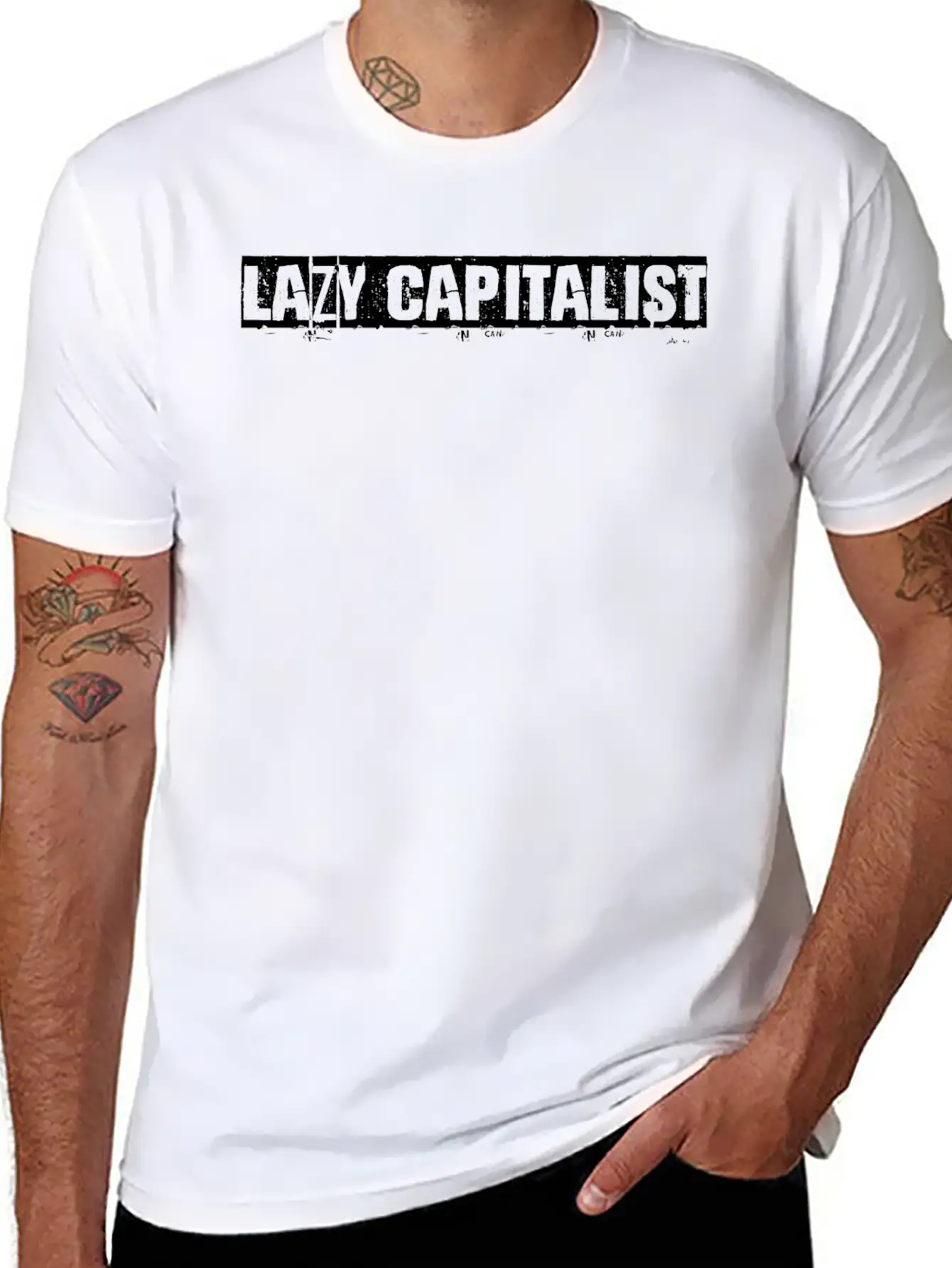 Lazy Capitalist Anti Capitalist Timeless Short Sleeve Tee – Comfy And Minimalist Design