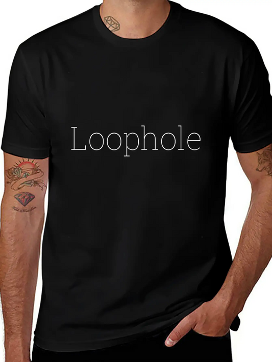 "Loophole" Abstract Design. Timeless Short Sleeve Tee – Comfy And Minimalist Design
