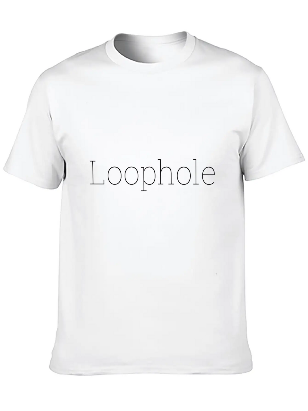 "Loophole" Abstract Design. Timeless Short Sleeve Tee – Comfy And Minimalist Design