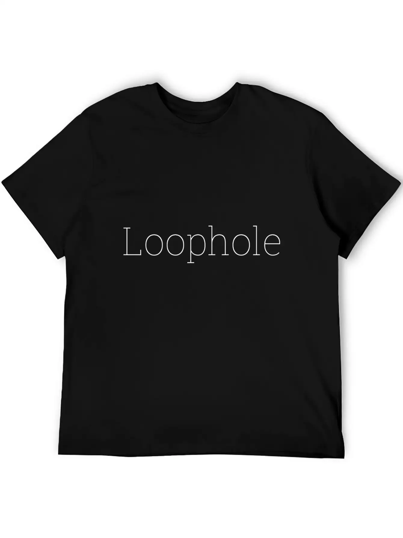 "Loophole" Abstract Design. Timeless Short Sleeve Tee – Comfy And Minimalist Design