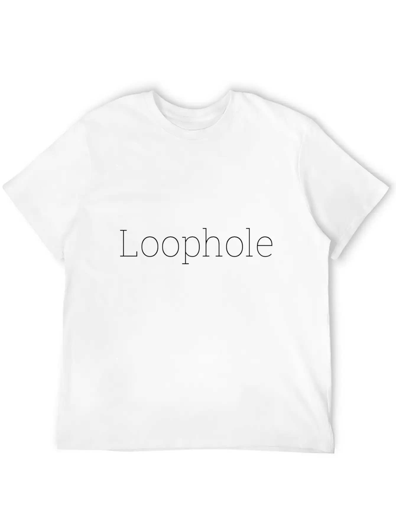 "Loophole" Abstract Design. Timeless Short Sleeve Tee – Comfy And Minimalist Design