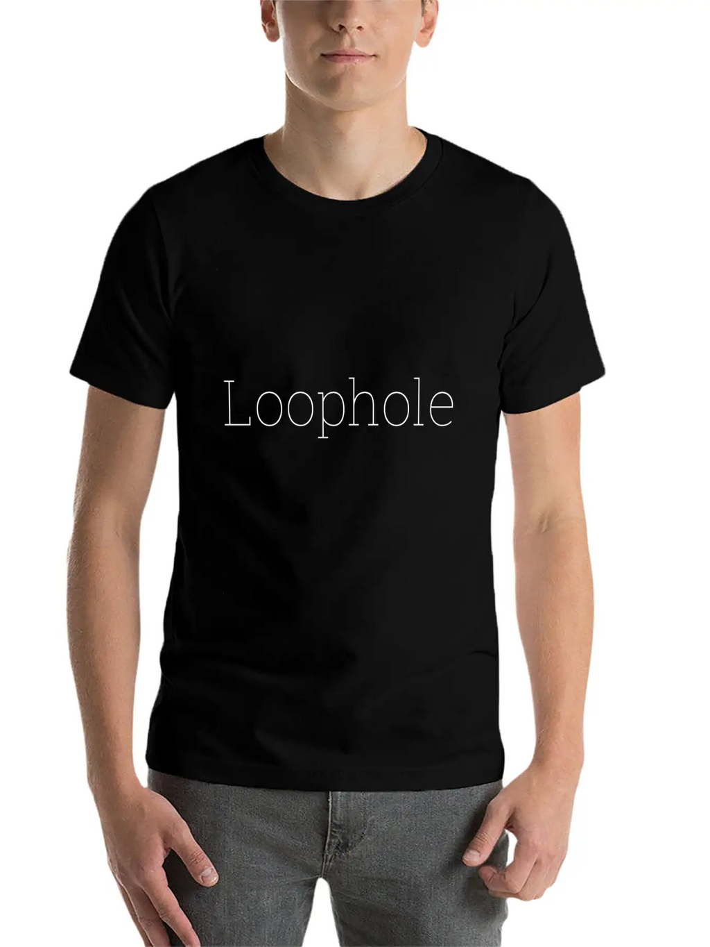"Loophole" Abstract Design. Timeless Short Sleeve Tee – Comfy And Minimalist Design