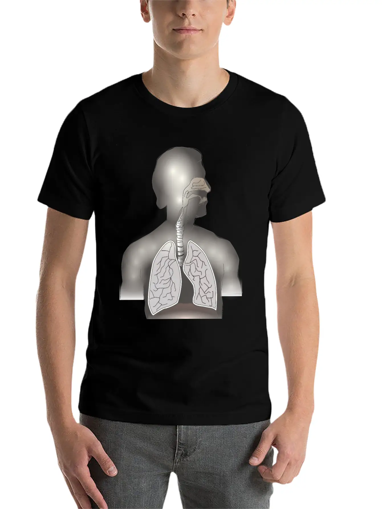 Lungs, Windpipe Mouth (Remix Of Moini) Modern Fit Casual T-Shirt – Clean And Versatile Design