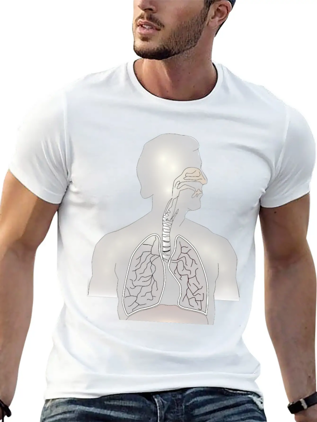Lungs, Windpipe Mouth (Remix Of Moini) Modern Fit Casual T-Shirt – Clean And Versatile Design