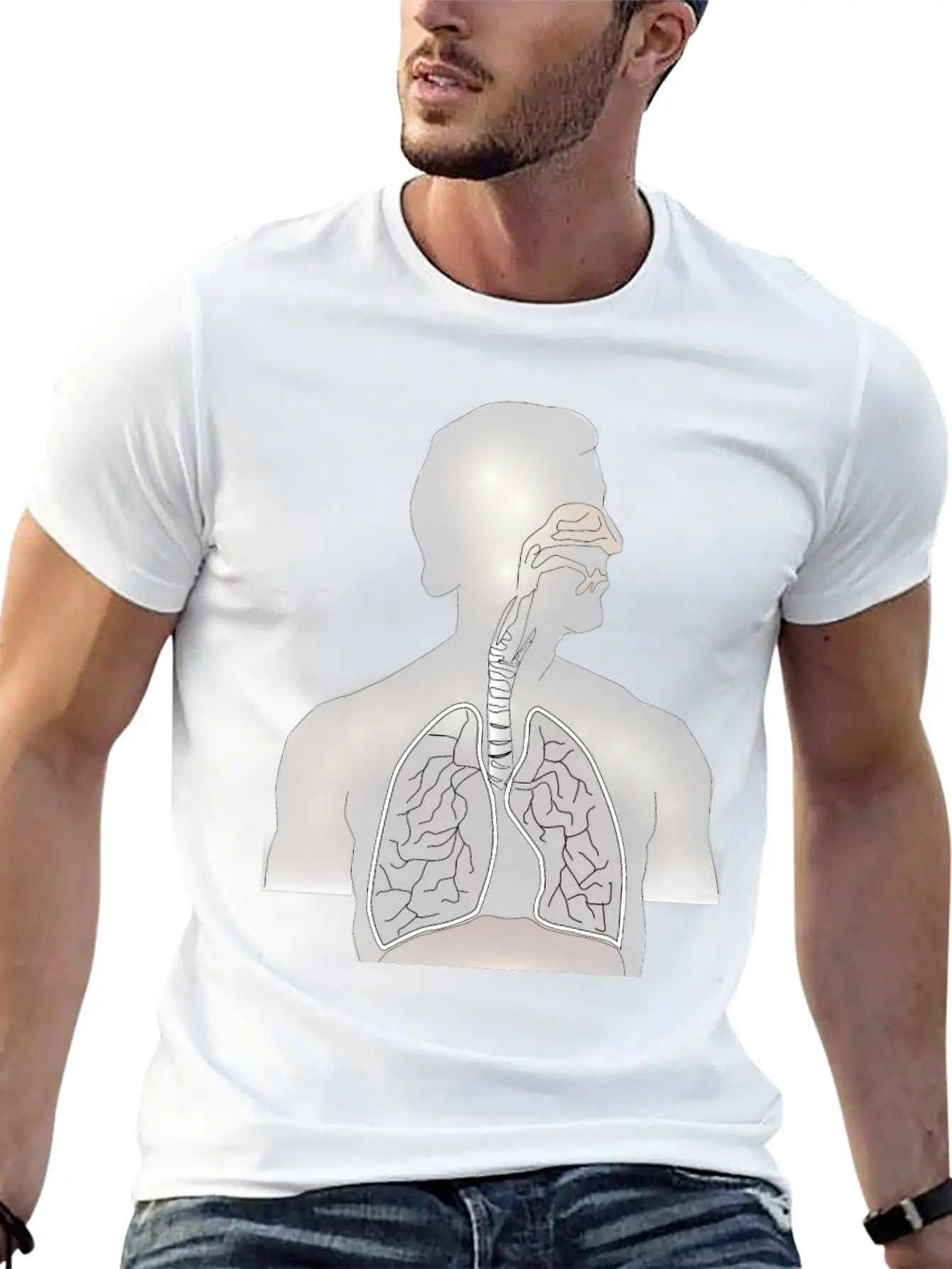 Lungs, Windpipe Mouth (Remix Of Moini) Modern Fit Casual T-Shirt – Clean And Versatile Design