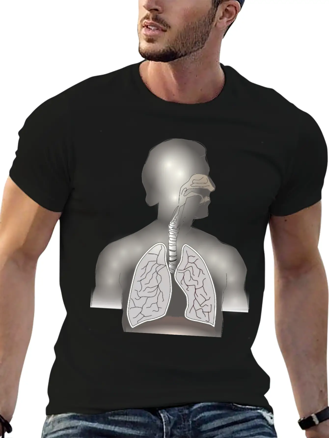 Lungs, Windpipe Mouth (Remix Of Moini) Modern Fit Casual T-Shirt – Clean And Versatile Design