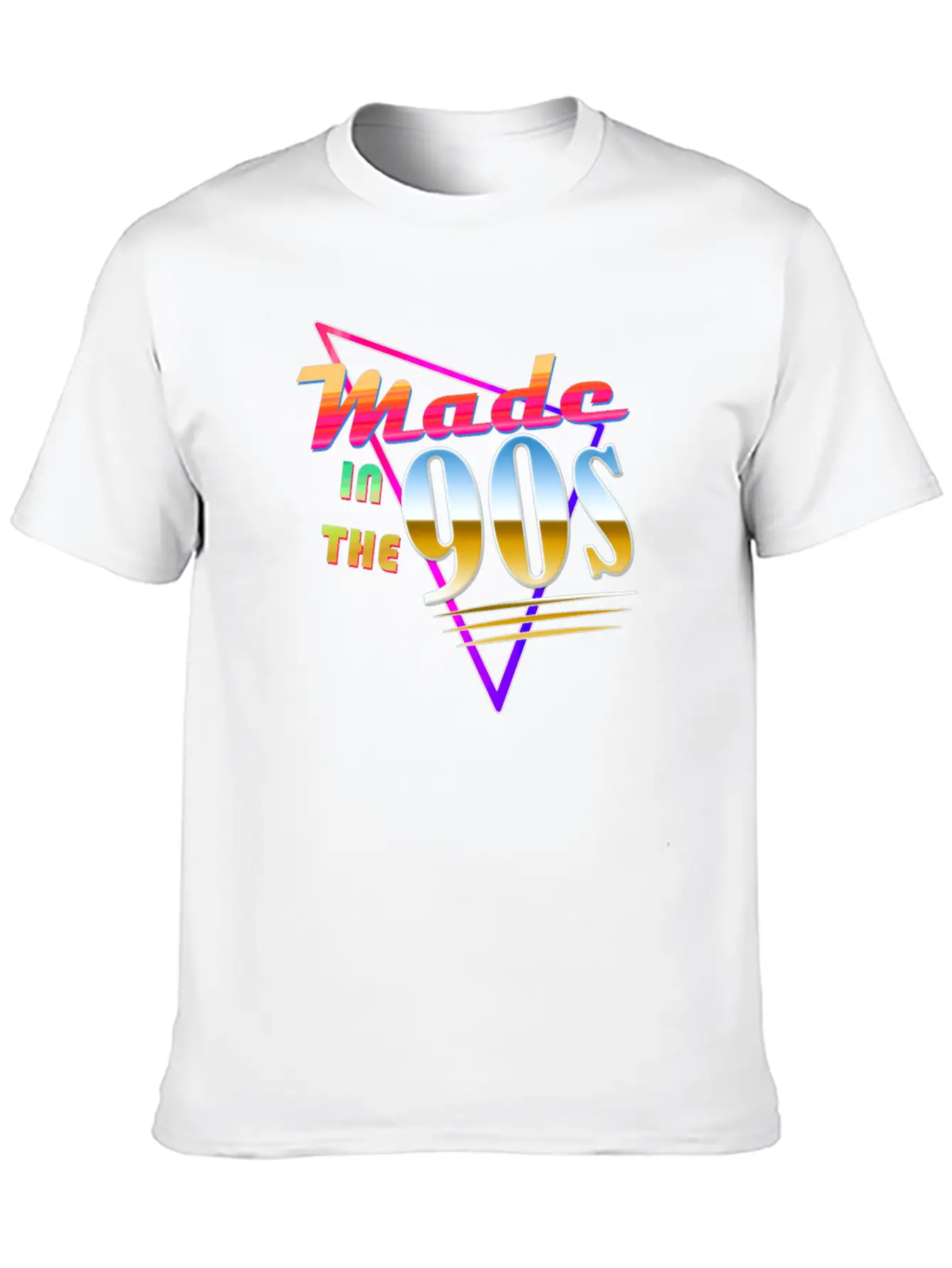 "Made In The 90s" Vaporwave Design. Retro 90's Classic Crew Neck Graphic Tee – Everyday Minimal Look