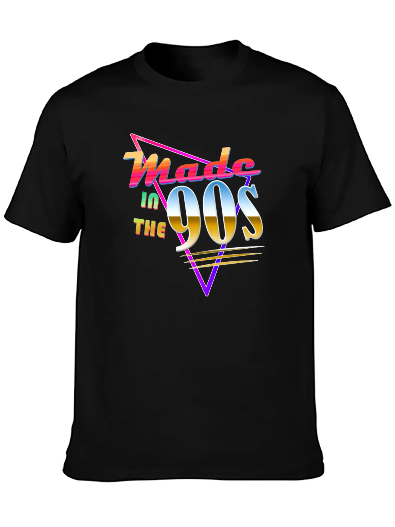 "Made In The 90s" Vaporwave Design. Retro 90's Classic Crew Neck Graphic Tee – Everyday Minimal Look